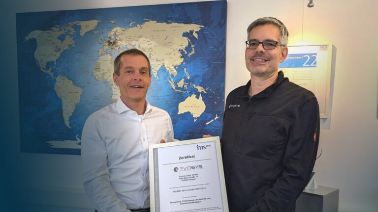 EVOSYS erhält Umweltzertifizierung ISO 14001:2015